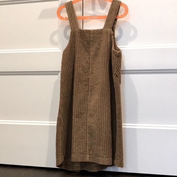 Zara Kids Brown Overall Dress with Brown Buttons - Picture 2 of 5